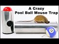 A Crazy Pool Ball Metal Pipe Mouse Trap Invented by a Youtube Viewer. Mousetrap Monday.