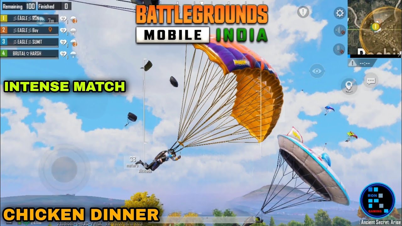 BGMI | Full Intense Match With Amazing Chicken Dinner - YouTube