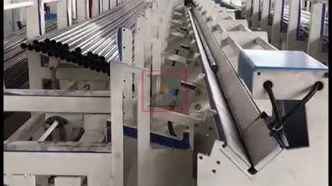 [LX Laser Tech.] Automatic Loading & Feeding Laser Pipe Cutting Machine in line production