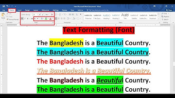 Microsoft Word : Formatting Text in Bangla || Part- 03
