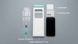 JETech Installation Guide for Screen Protector with Roller Compartment Tool
