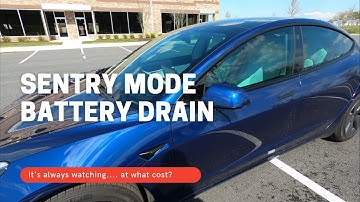 Tesla Sentry Mode Battery Drain -- Real Numbers