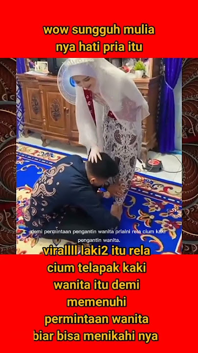 This man kisses the bride's feet #shortvideo #trending #fyp
