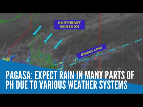 Pagasa: Expect rain in many parts of PH due to various weather systems