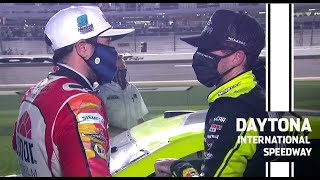 Chase Elliott and Ryan Blaney comment after last lap contact at Daytona | The Busch Clash at Daytona
