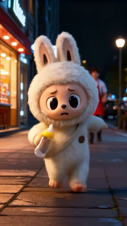 Poor Labubu just wanted a bottle.🍼#shorts #animation #cute #kindness #emotional #feelgood #story