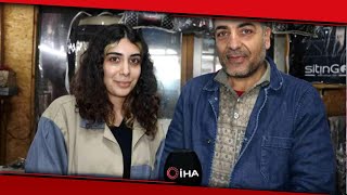 Hem Okuyor Hem De Baba Mesleğini Öğreniyor