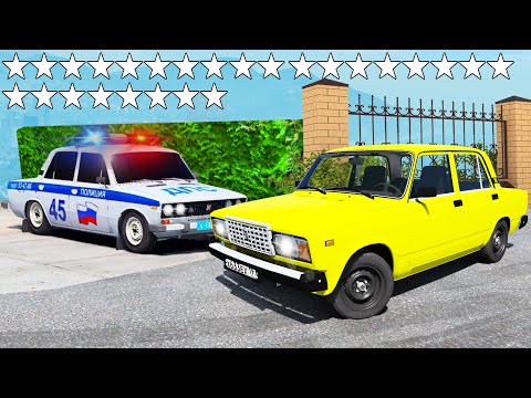 ПОЛИЦЕЙСКАЯ ПОГОНЯ В GTA 5! КОПЫ ГОНЯТСЯ ЗА ЖИГУЛИ ВАЗ 2107!