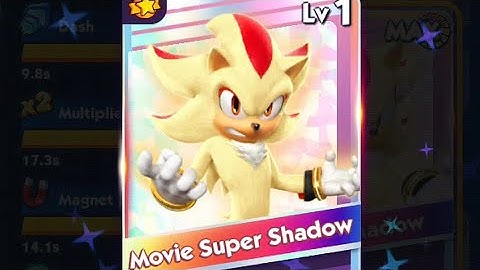 Sonic Dash - Movie Super Shadow (Movie 3) Event - Movie Super Shadow Unlocked  - Gameplay