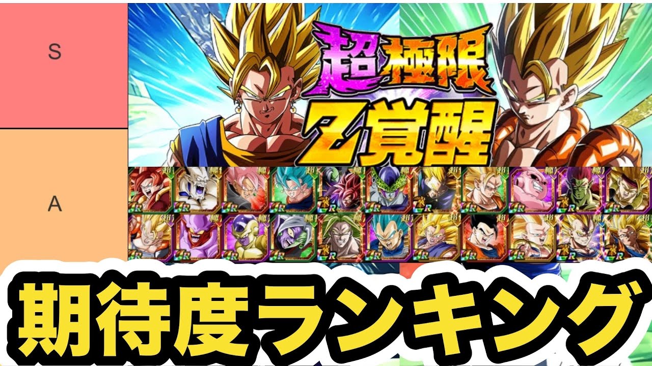3周年参戦】ここ最近成功しまくってる超極限Z覚醒期待度ランキング作っ