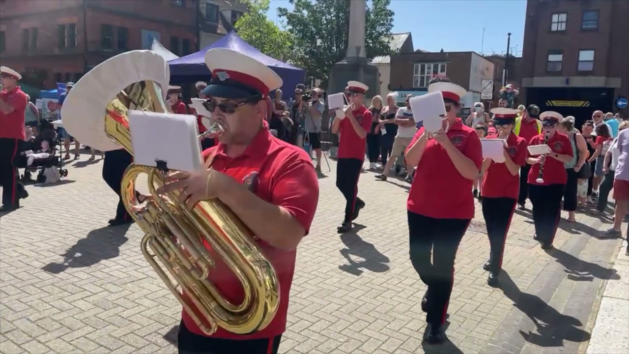 Medina Marching Band | Isle of Wight Marching Bands in St Thomas’ Square | Newport Carnival