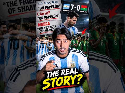 Video The Truth Behind Argentina's 7-0 Friendly of Shame