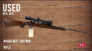 86 Ruger M77 .243 Winchester Rifle, With Scope, Used (January 18, 2025)