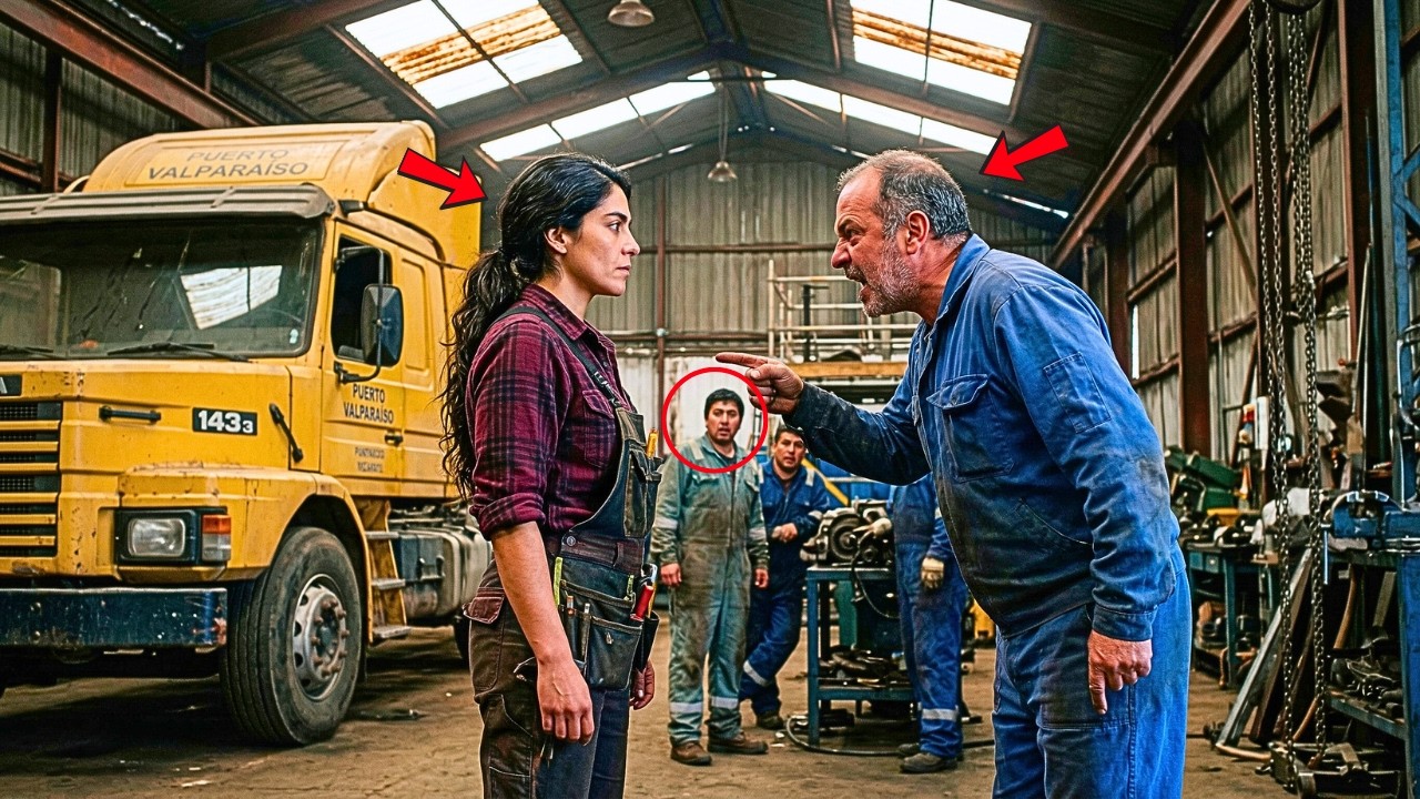 “¡SI ESE CAMIÓN SALE POR ESA PUERTA, TE PAGO EL TRIPLE!” DIJO EL JEFE… Y LA MECÁNICA SONRIÓ