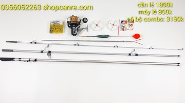 Bộ cần câu lục 3 khúc trục dù Excel 4m2 bx hàng tầm trung