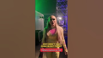 Tiffany Stratton reaction on Nia Jax 😂👌 #shorts #wweshorts