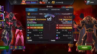 AW Season 67. Symbiote Supreme vs Serpent on Node 46  Aspect of Evolution / Enhanced Special 2