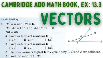 Vectors, Cambridge Add Math Book, Exercise 13.3, CHALLENGE Q9