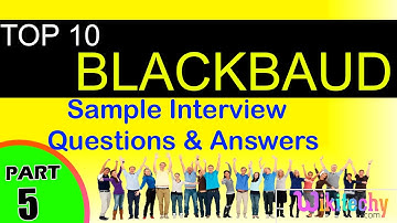 kaashiv infotech reviews - BLACKBAUD top most important interview questions and answers