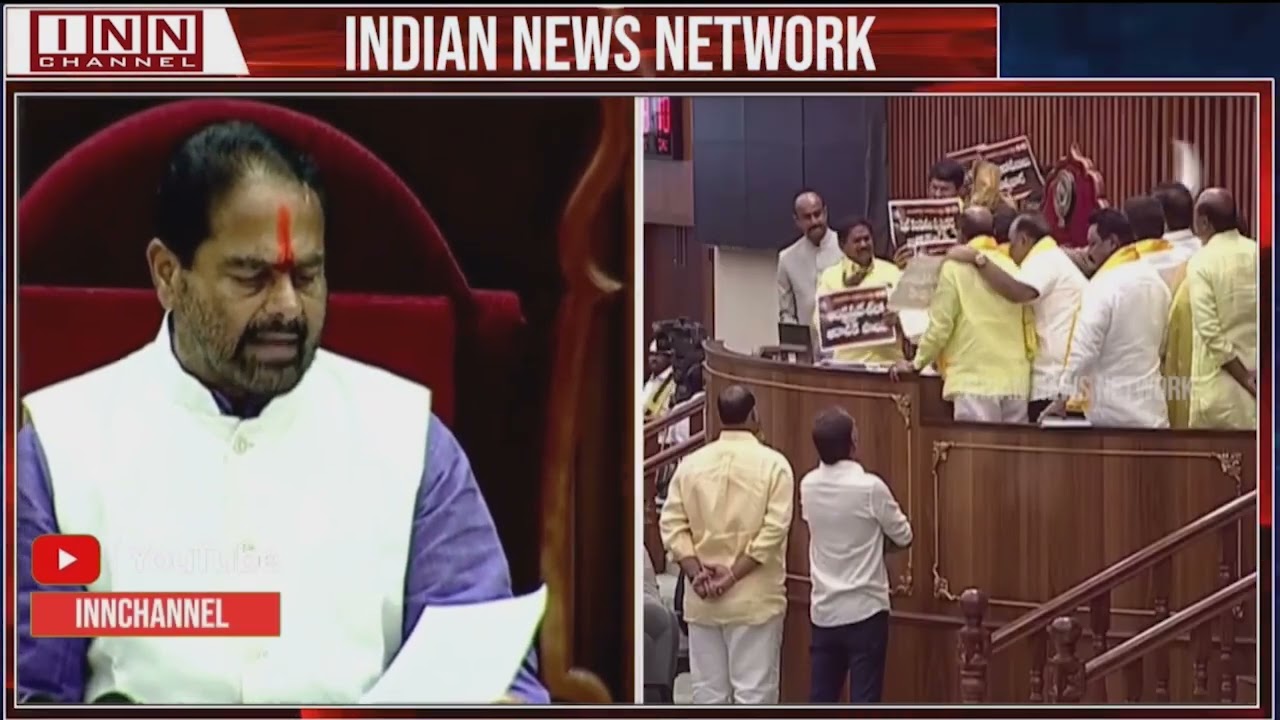 TDP members suspended from Andhra Pradesh Assembly after ruckus in House