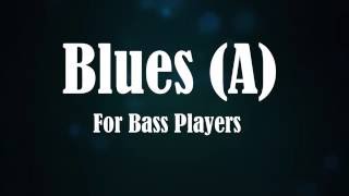 Video thumbnail of "Chicago Blues Bass Backing Track + Guitar Solo (A)"