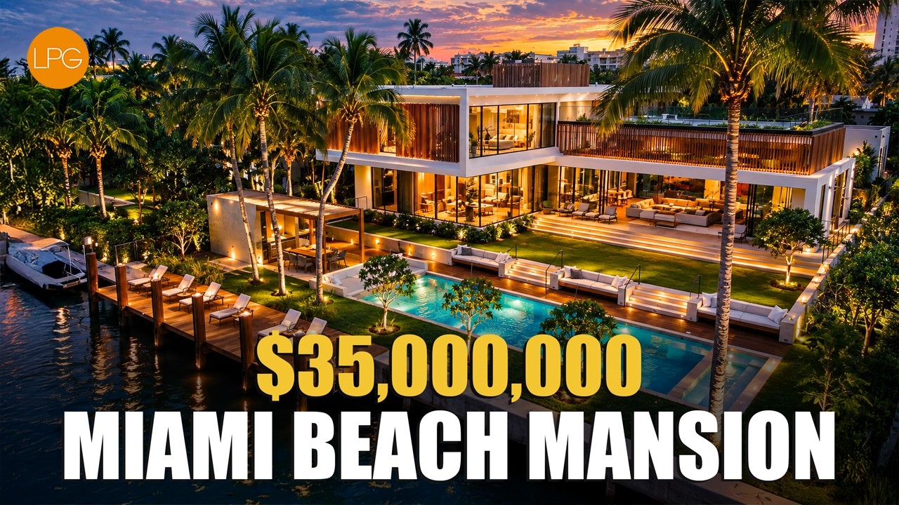 Inside a $35 Million Miami Beach Waterfront Mansion | Tour of America’s Best Luxury Homes