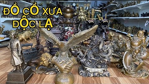 🔴🔴 Chậu Rồng Phung Nước _ Đèn Treo 3 Dây _ Cóc Đồng To Khủng _ Lư Trúc Hoá Long.13/3 #đồcổcầnthơ