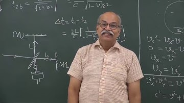 Lectures On Special Theory Of Relativity By Prof H C Verma ! Lec 5 ! Michel Morley experi