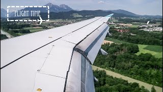 SCENIC Eurowings Europe Airbus A319 landing at Salzburg Airport