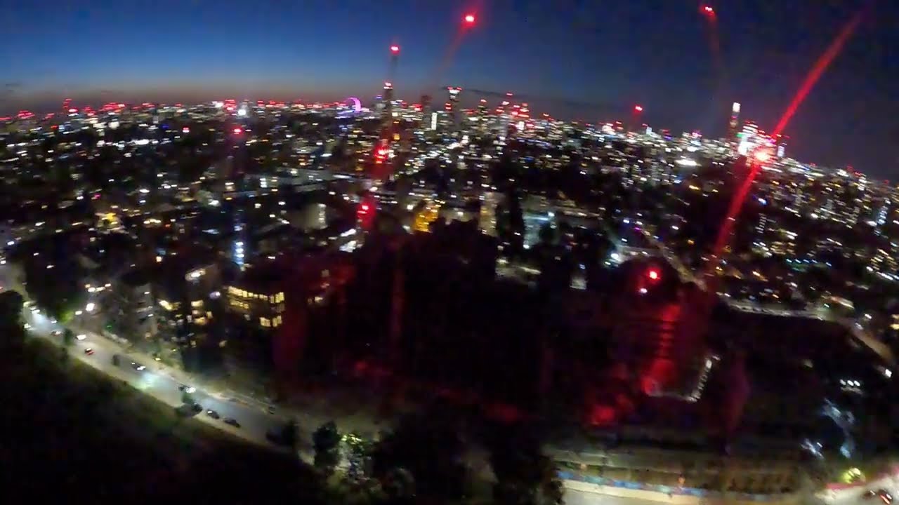 Gopro 9 London  at night fpv