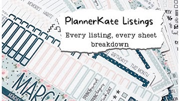 PlannerKate Kit and Mini-Kit listings | Everything you need to know!