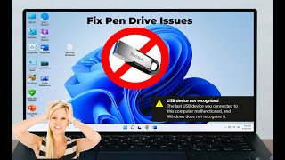 fix all problems of pen drive not showing, not detecting, not showing file & folder in windows 11