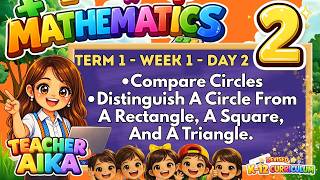 TERM 1 MATH 2 Week 1 Day 2 Compare Circles - A Circle From A Rectangle, A Square & A Triangle.