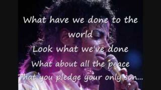 Video thumbnail of "Michael Jackson - Earth Song mit Song-Text"