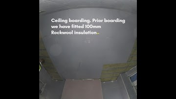 Ceiling boarding - time lapse video. #renovation #domestic #construction