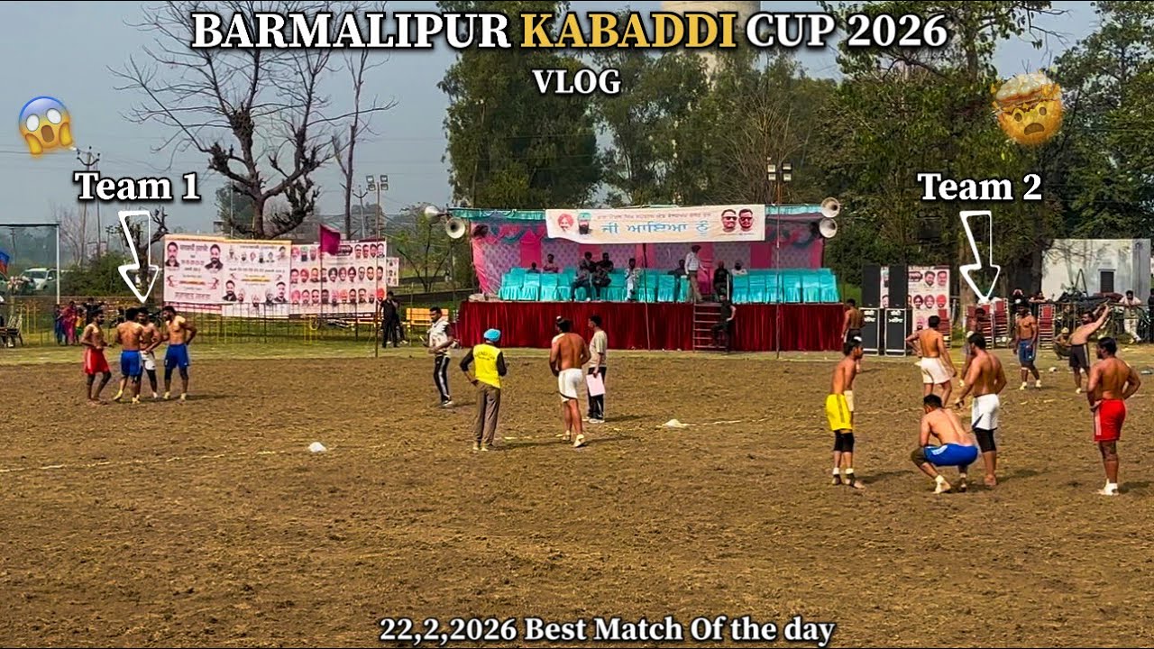 Barmalipur Ludhiana kabaddi cup🏆22,2,2026 | Pind Da Asli Dangal & Full Josh 🔥|VLOG280|