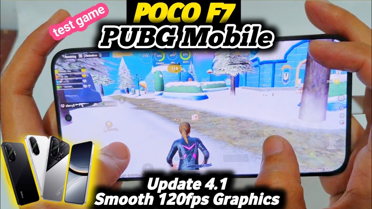 POCO F7 Test Game PUBG Mobile New Update 4.1 Smooth Ultra Extreme 120fps | Full Handcam