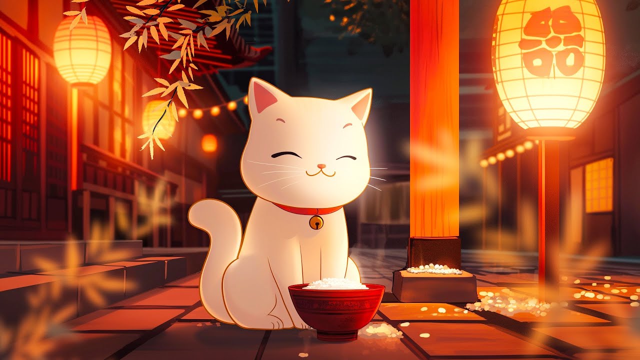 Lofi Cat - Stress Relief with Relaxing Beats to Chill - Meditation ...