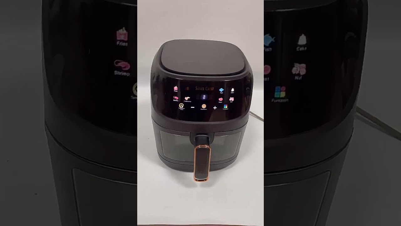 8l Smart Transparent Air Fryer - Black