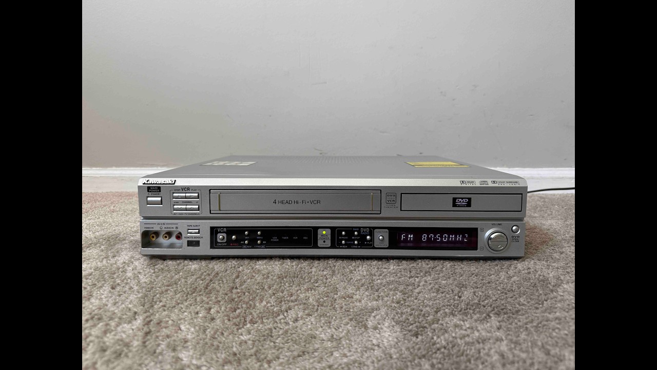 Kawasaki RTS2628V 5.1 Video VHS VCR Compact Disc CD DVD Player