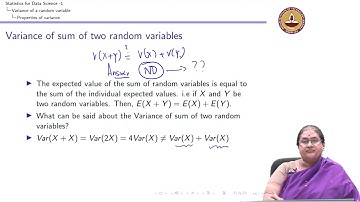 Variance of a Random Variable - Properties of a Variance