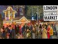 London - City Christmas Tour 2023 | Leicester Square Christmas Market &amp; Lights | London Walk [4K HDR