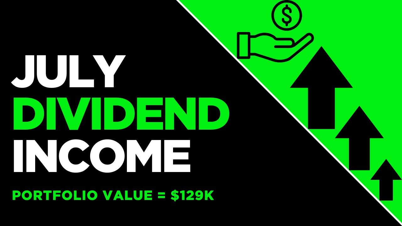 How much dividends did my $129k portfolio pay me in July 2025?