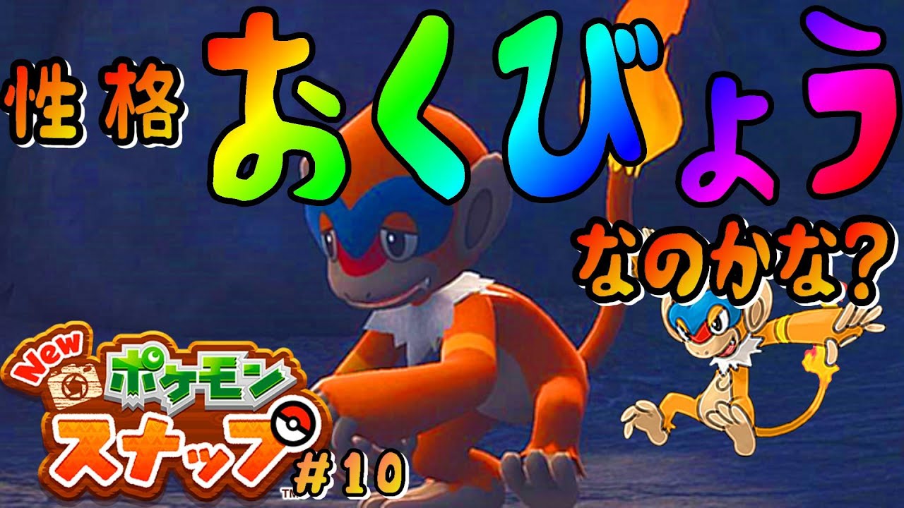 大好きな モウカザル が完全に性格 おくびょう でワロタｗｗｗ New ポケモンスナップ実況 10 Youtube