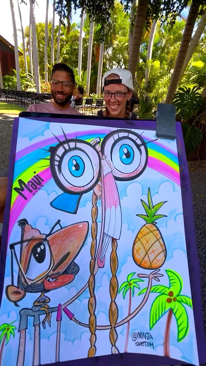 She was all eyes and gums! #artist #maui #funny