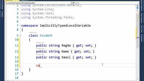 01  Implicitly typed local variable