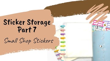 Sticker Storage Part 7 - Small Shop Sticker Binders with Judi of JLBCrafts
