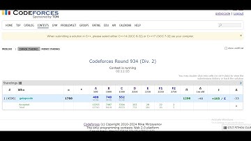 Codeforces Round 934 (Div. 2) | A + B + C    | Code C++