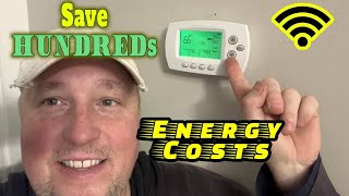 Honeywell Smart Thermostat RTH6580WF REVIEW Install 4 / 5 wire SAVE MONEY ON HEATING COSTS cut bills