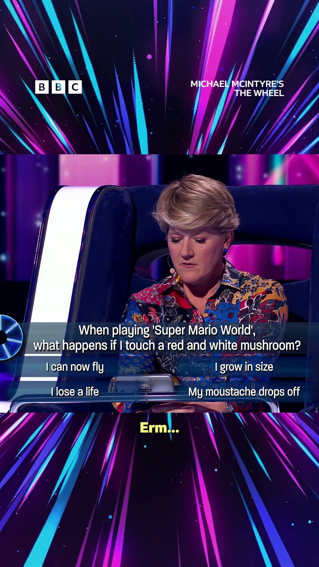 Can Clare Balding help Grace answer a question on Super Mario World? - BBC